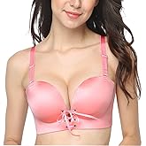 FallSweet Add Two Cups Bras Brassiere for Women Push Up Padded Unlined