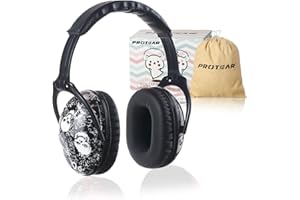PROTEAR Kids Noise Cancelling Headphones,25dB NRR Hearing Protection,Noise Reduction,Sound Proof for Kids,Toddler Earmuffs for Concert,Airplane,Autism,Monster Jam,Travel,School(Skull)