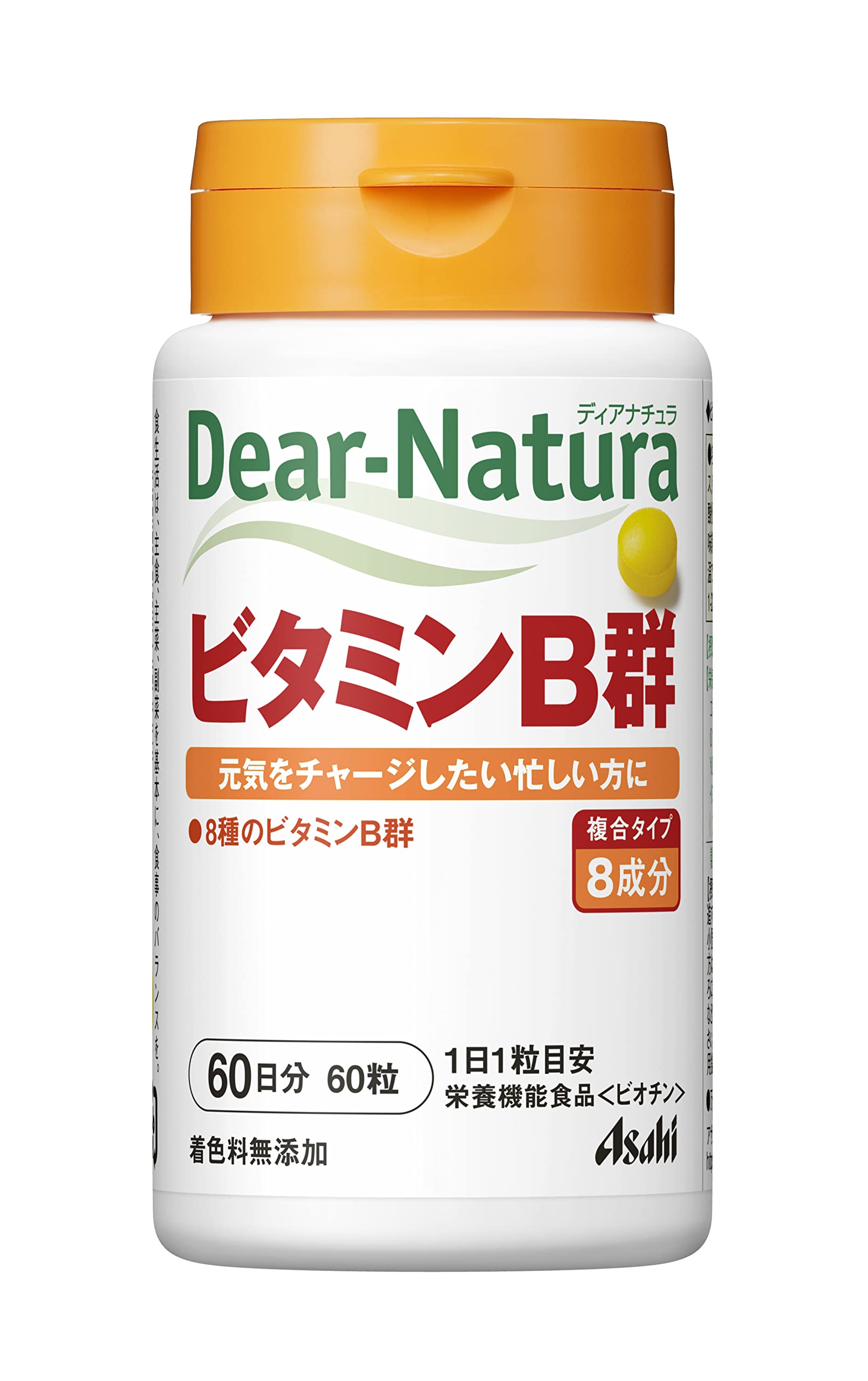 ディアナチュラ ビタミンB群 60粒 (60日分) アサヒ サプリ Dear-Natura 国内工場で生産 1日1粒目安商品画像