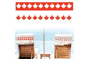 2Pcs Maple Leaf Towel Bands for Beach Chairs, Lightweight Towel Clips for Beach Chairs, Canada Themed Stretchable Towel Holde