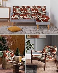 Christmas Owl Red Couch Cushion Covers, Universal