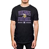 Hybrid Sports NFL Football Arch - Men's and Women's Short Sleeve T-Shirt - Size X-Large Minnesota Vikings - Black