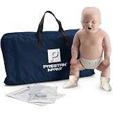 PRESTAN CPR Training Manikin, Single Infant, Medium Tone | Improve age-appropriate CPR technique with responsive infant CPR rate guidance for instructor-led practice.