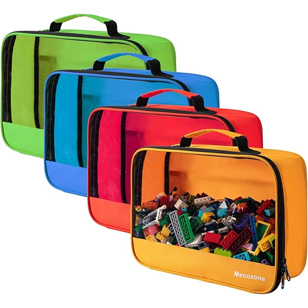 Magnatile Storage 4-Pack Magnetic Blocks Storage Bags Clear