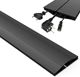 XPERTOOLS Outdoor Cable Protector 1.8M PVC Black Floor Cable Cover Bendable view 1