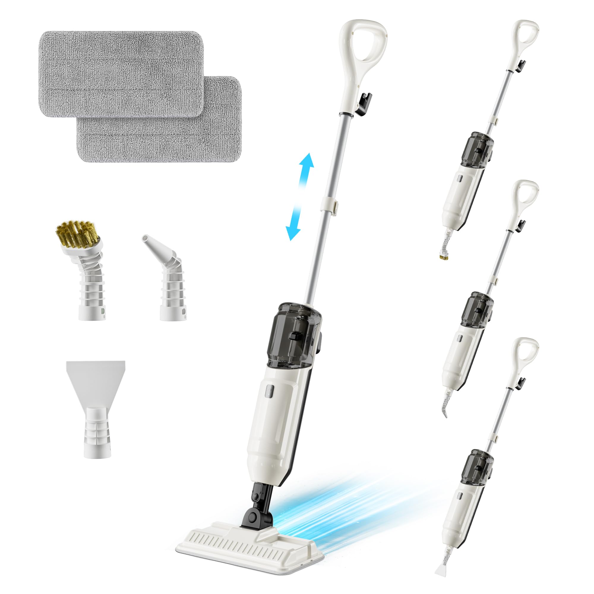 Photo 1 of Steam Mop, Multi-Purpose Steam Cleaner for Home Steamer for Floor Cleaning, Floor Steamer Cleaner for Deep Cleaning with Handheld Steamer Mops Accessories, Pet Steam Mop Cleaner for Hardwood, Tile