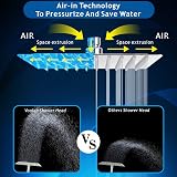 Voolan 12'' Large High Pressure Rain Shower Head Chrome 304 Stainless Steel view 4