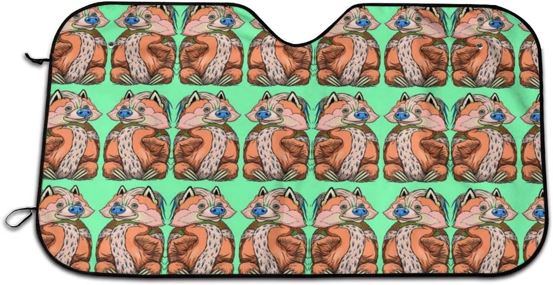 Ancharpin Car Windshield Sun Shade Toby Tangerine Dreams UV and Sun Protection Foldable Screen Blocker-27.5 X 51 Inch