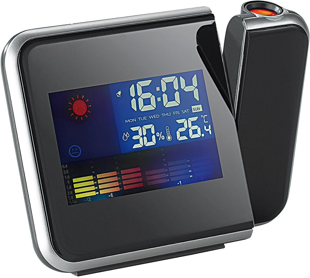 Reloj Despertador Digital con Temperatura y Proyector Modelo 8190 ...