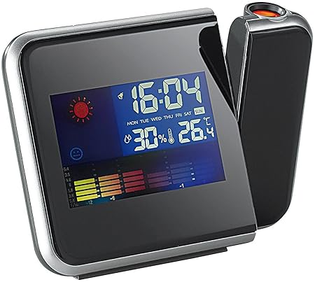 Reloj Despertador Digital CON TEMPERATURA y Proyector Modelo 8190 ...