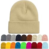 ZOORON Beanie for Men Women Slouchy Winter Beanie Hats Cuffed Skull Caps | Unisex, Double-Layer Warmth, Soft, Secure Fit, Windproof, Idea for Outdoor Work,Ski, Dog Walking, Daily use, Mens Gifts