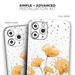 Design Skinz Karamfila Yellow & Gray Floral V1