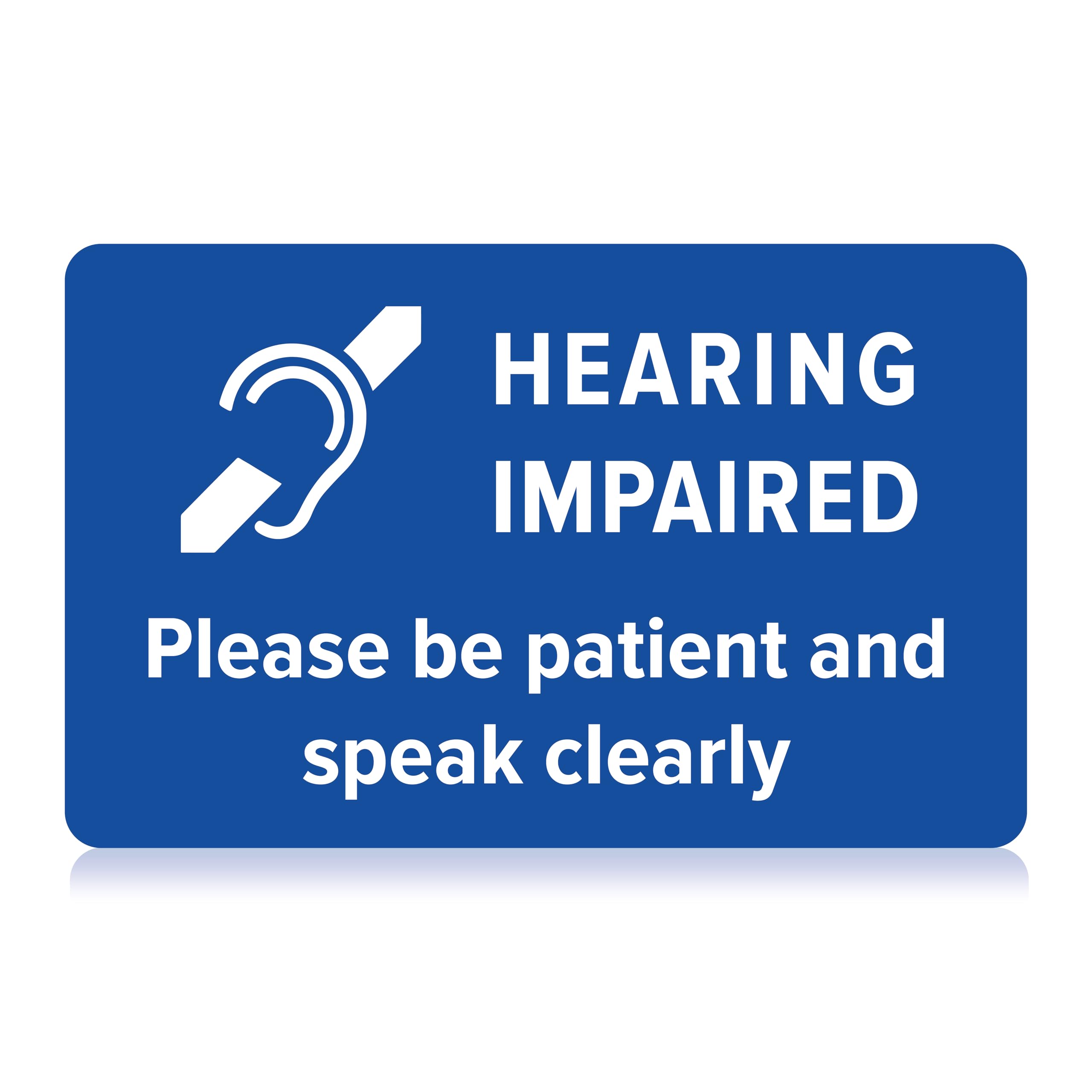 Hearing Impaired - I`m Deaf & Lip Read Medical Card with Writable Panel and Patterned Lanyard, Hearing Impaired - I`m Deaf & Lip Read Emergency Contact Card (Hearing Impaired)