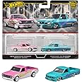 Hot Wheels Premium 2 Pack 1975 Datsun Sunny Truck (B120) / Custom '93 Nissan Hard Body (D21) Vehicle Toy Minicar 3 Years Old and Multi HRR78
