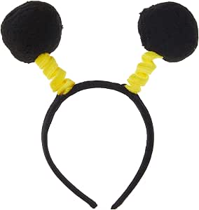 Beistle Soft-Touch Pom Pom Boppers – Schwarz-gelb, Kopfband Mit Pompons
