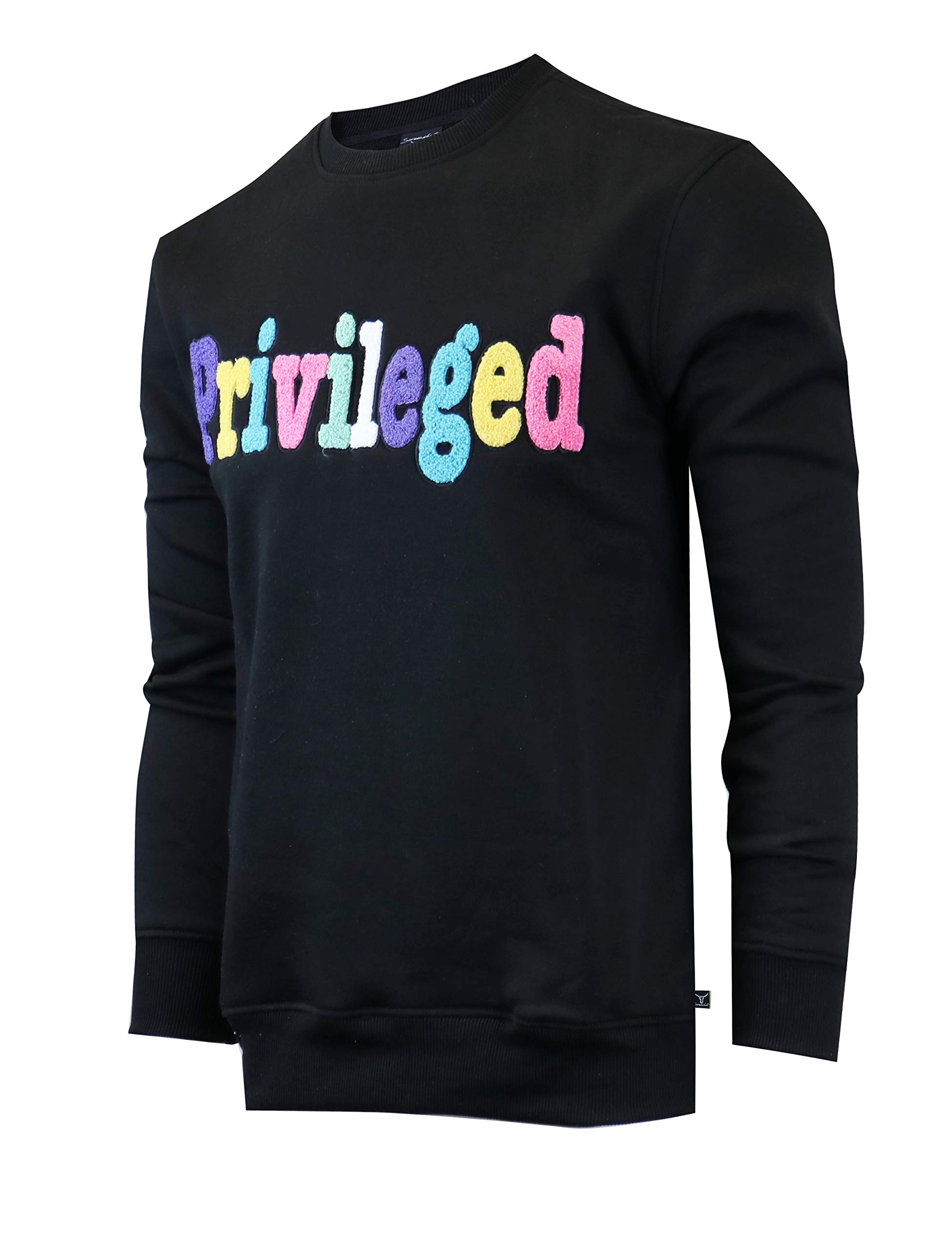 Screenshotbrand Mens Urban Hip Hop Premium Fleece - Pullover Activewear Street Fashion Crew Neack Sweatshirt