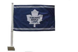 Toronto BLUE OLD NHL Logo Heavy Duty Car Flag 28 X 47 Cm With Stick .. New