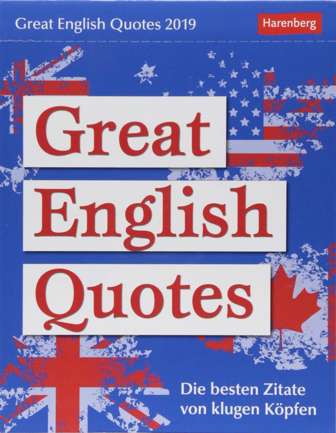 Great English Quotes Kalender 2019 Die Besten Zitate Von