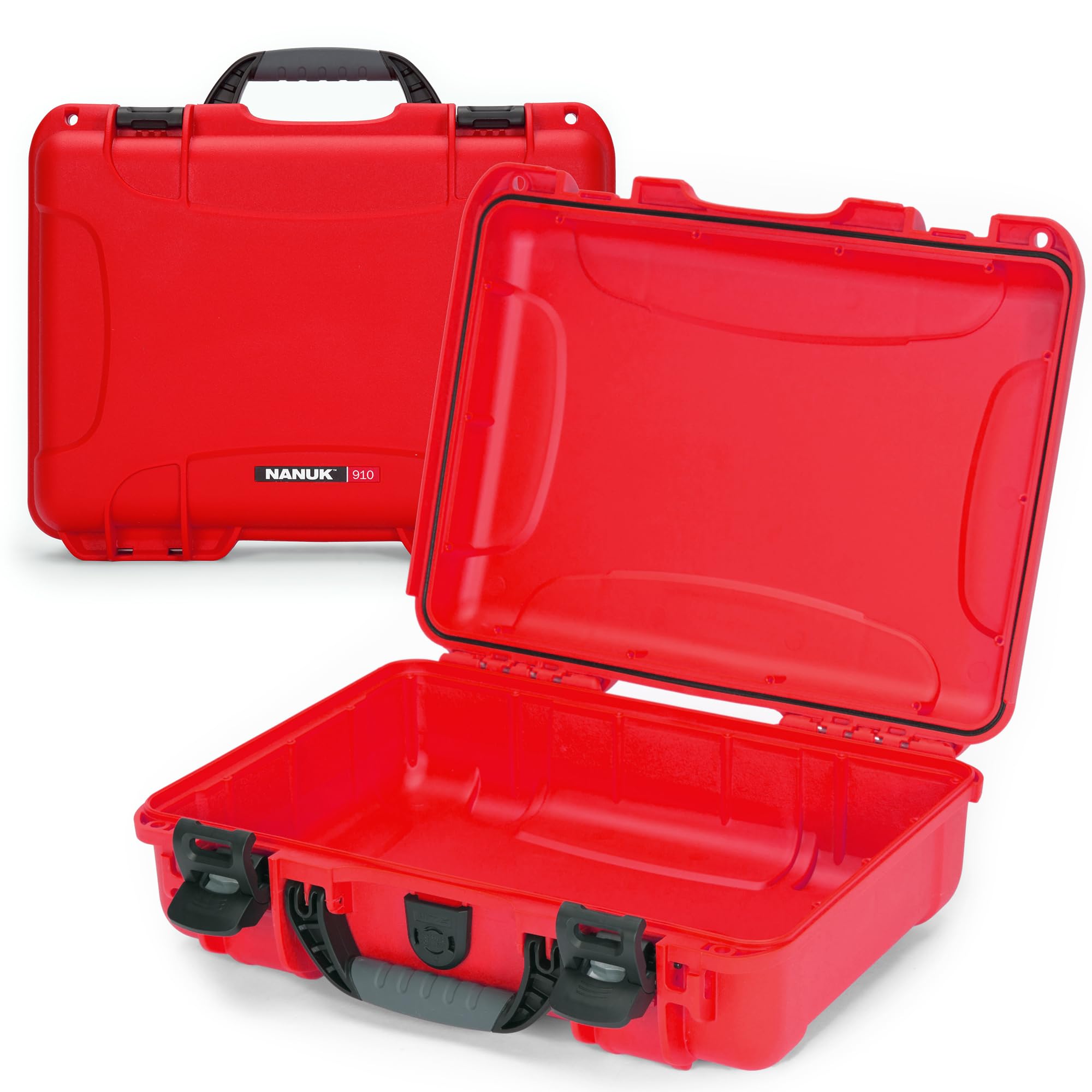 Nanuk 910 Waterproof Hard Case Empty - Red (910-0009)