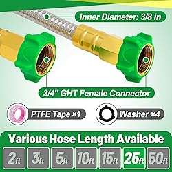 Garden Hose with Female to Female Connector - 25ft