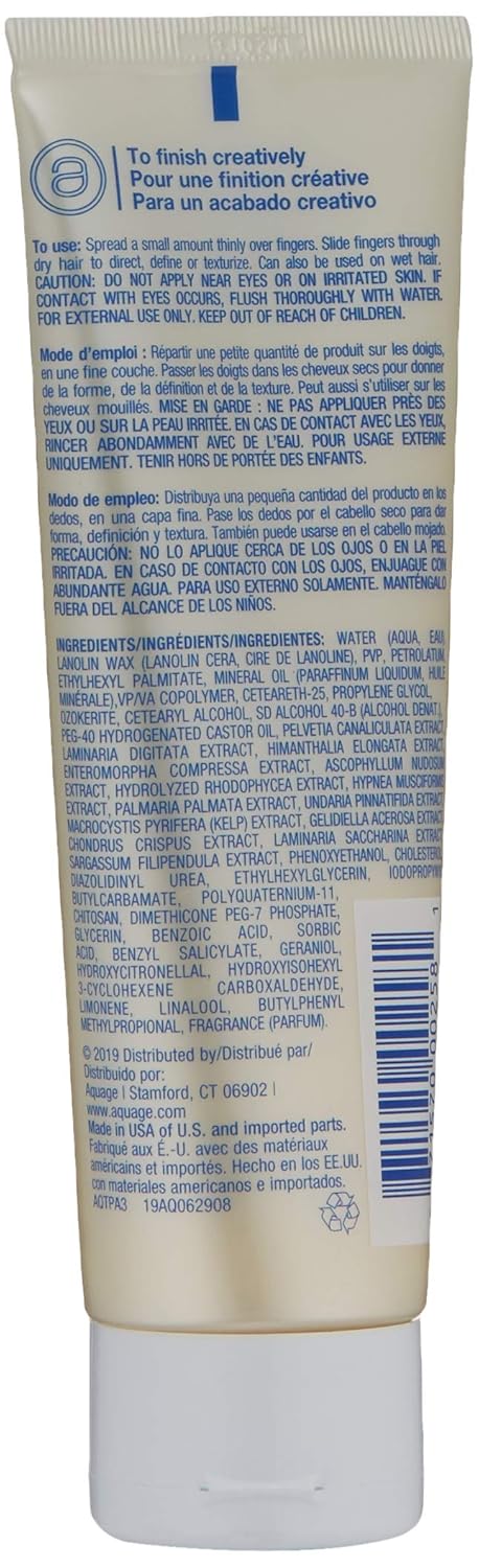 AQUAGE Transforming Paste, 3.5 Oz, Ultra-Firm Hold Texturizer, Non-Greasy, Combines the Flexibility of a Wax with the Hold of Hairspray, Professional Styling Hold: Premium Beauty