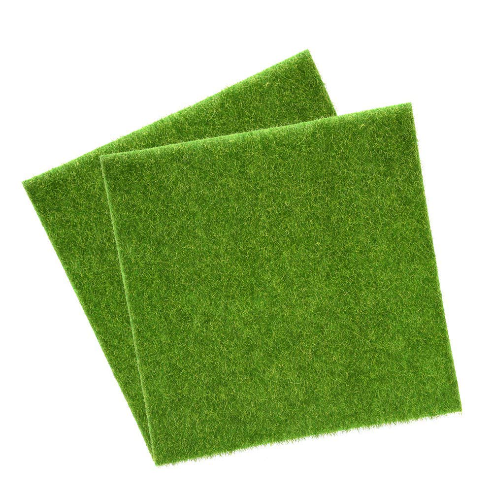 Yosoo Artificial Grass Mat Plastic Grass for Indoor and Outdoor Artificial Grass Green Home Decoration 30 cm x 30 cm 2pcs