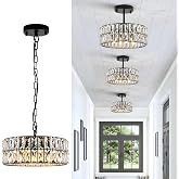 CATINER Black Crystal Chandelier 12