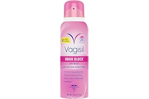 Vagisil Odor Block Dry Wash Spray for Feminine Hygiene, Gynecologist Tested, Hypoallergenic, 2.6 Ounces (Pack of 1)