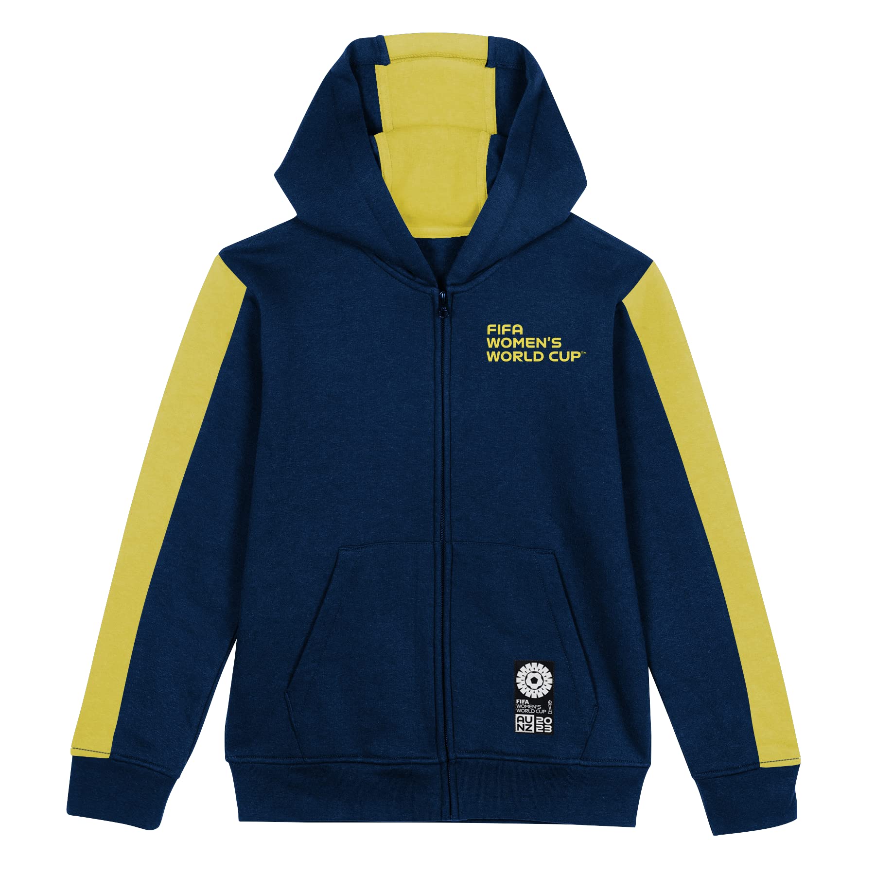 FIFA Official 2023 Women's Football World Cup Youth Team Zipped Hoodie, Brazil, Green, 10-12 years