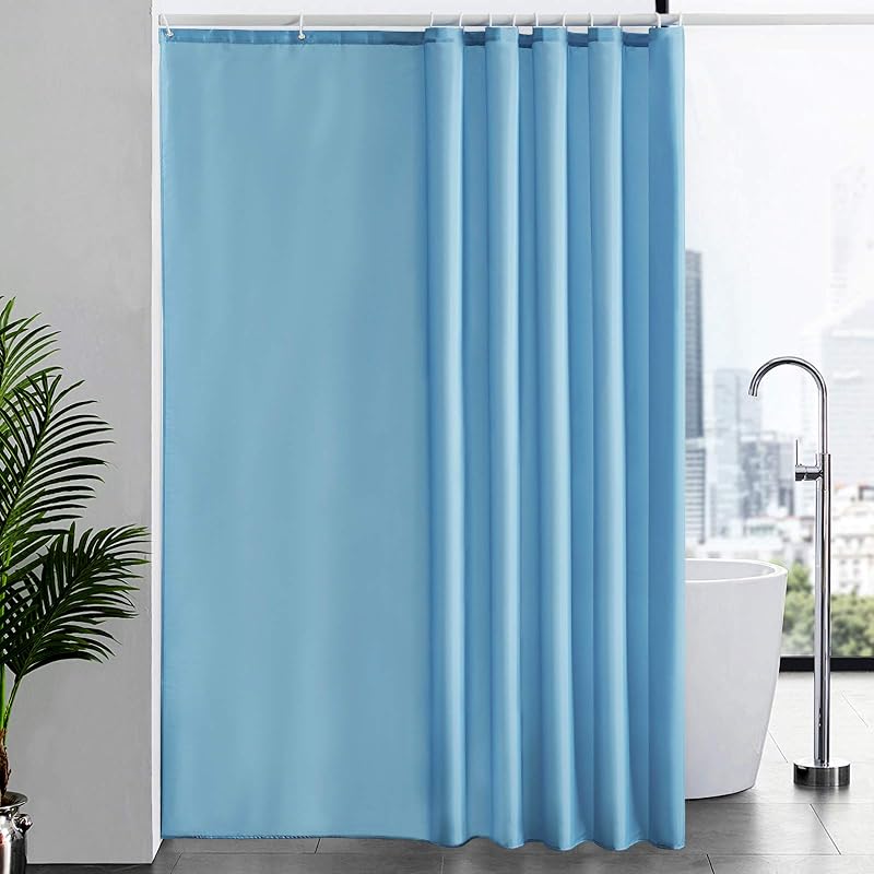 Furlinic Shower Curtain 94x78 Extra Long Waterproof Weighted Bottom