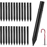 CYLHCM 24PCS Replacement Stakes for Christmas Candy Cane Lights, 0.68-6.05 Inches Plastic Pathway Markers Lights Spike Replacer Replacement for Candy Cane Pathway Lights