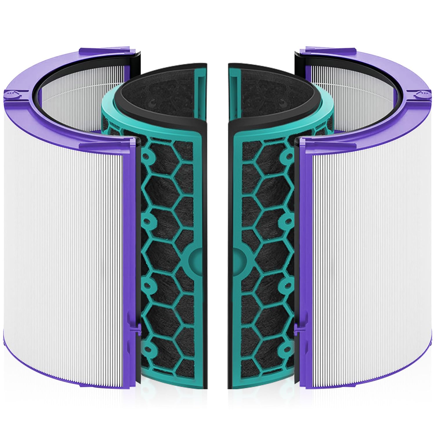 Air Purifier Replacement Filter Compatible with Dyson Pure Cool TP04 TP05 DP04 HP04 HP05, HEPA Activated Carbon Air Purifying Dyson Fan Filter