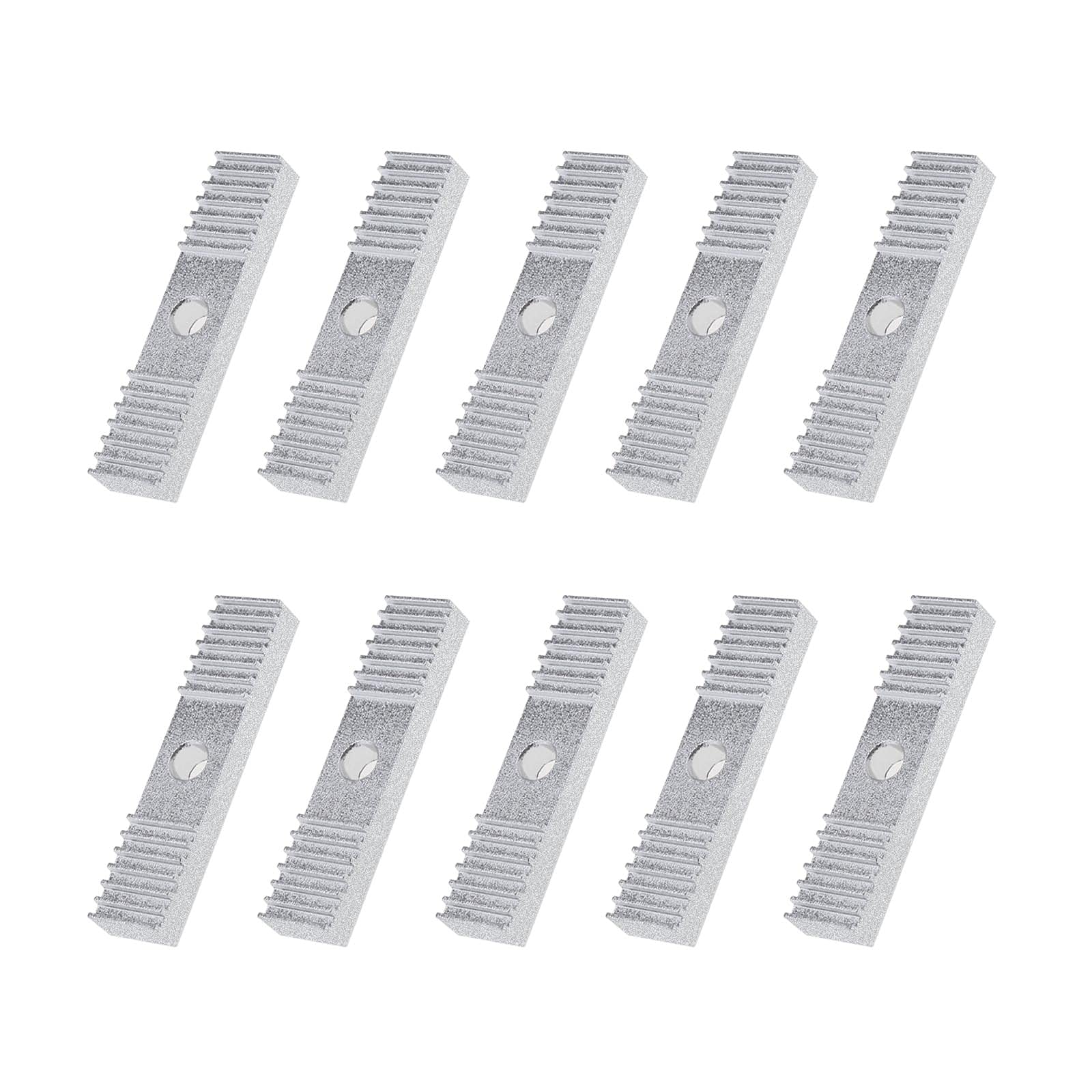 eMagTech 10pcs Timing Belt Aluminum Gear Clamp Mount Block GT2 Gear Clamp Mount Block for 3D printer 9mmx40mm