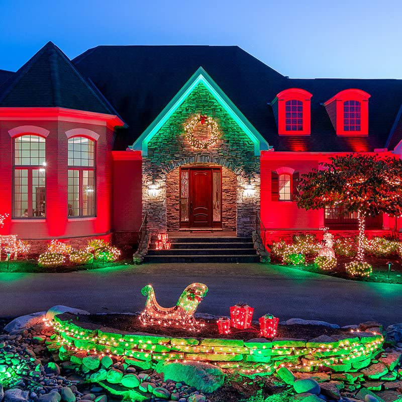 Explux CommercialGrade Red LED PAR38 Flood Light Bulb, 120W Equivalent