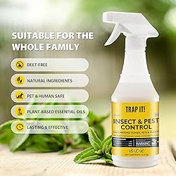 TRAP IT! Insect Repellent Peppermint Oil Spray for