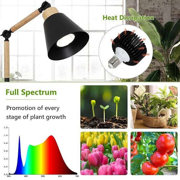 HMVPL GROW LIGHTS FOR INDOOR PLANTS FULL SPECTRUM, PLANT LIGHTS FOR INDOOR GROWING WITH 20W COB GROW LIGHT BLUB, 4/8/12H TIMER, STANDING TALL GROW LAMP FOR MIDDLE LARGE PLANTS(75”, HEIGHT ADJUSTABLE)