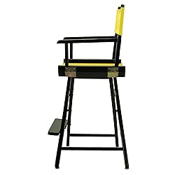 Casual Home Director's Chair ,Black Frame/Yellow