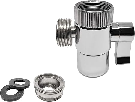Avabay Polished Chrome Faucet Diverter Valve Handheld Handshower