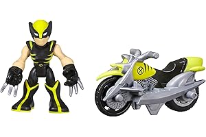 Playskool Heroes Marvel Super Hero Adventures Wolverine Figure with Claw Racer Vehicle