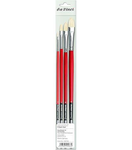 Da Vinci Top Acryl Sentetik Düz Akrilik Boya Ve Yağlı Boya Fırçası Seri