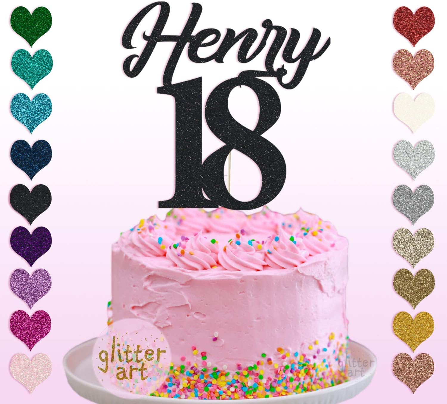 Karens Cake Toppers Decoration De Gateau Danniversaire 18 Ans Personnalisable Inscription Happy Party 16 Cm In Width Red Cuisine Maison Figurines Pour Gateaux Agri Khoramdareh Ir