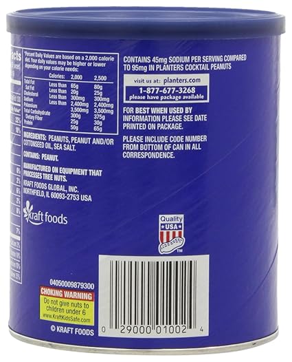 Amazon Com Planters Cocktail Peanuts Lightly Salted 6 Count 96 Ounce Grocery Gourmet Food