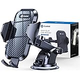 Andobil Car Phone Mount Easy Clamp, [Super Suction & Durable] Universal Dashboard Air Vent Windshield Hands-Free Phone Car Ho