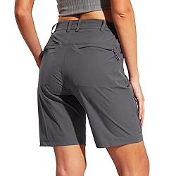 MIER Women's Quick Dry Stretchy Hiking Shorts