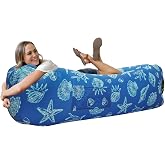 WEKAPO Inflatable Couch Air Lounger Chair - Camping &amp; Beach Accessories, Portable Blow up Sofa for Hiking, Lawn, Indoor/Outdoor Movies &amp; Music Festivals. Lightweight and Easy to Set Up Air Hammock