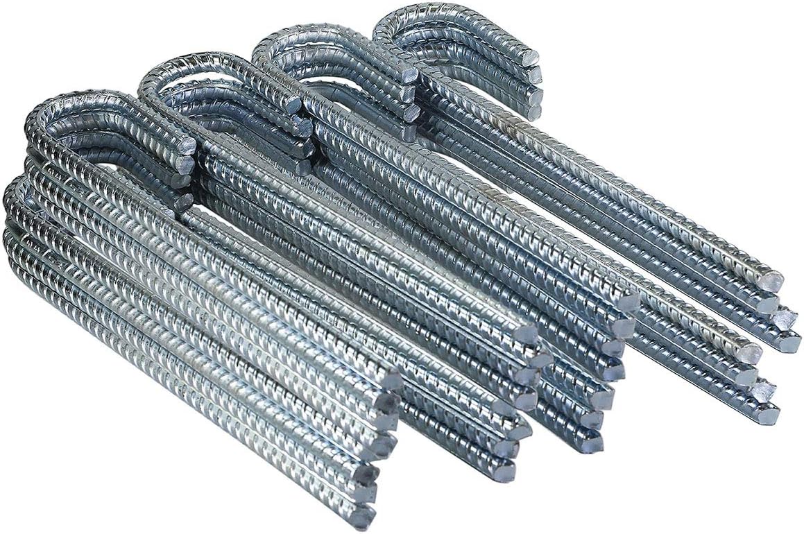 Pinnacle Mercantile 32 Pack Anti Rust Rebar Stakes J Hook