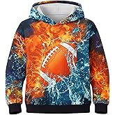 PATPAT Boys Hoodies 3D Graphic Size 5-14 Years Pullover Hooded Sweatshirt Casual Long Sleeve Lightweight Kids Fashion Clothes