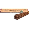 Bless-Frankincense-and-Myrrh 100%-Natural-Handmade-Hand-Dipped-Incense-Sticks Organic-Chemicals-Free for-Purification-Relaxation-Positivity-Yoga-Meditation The-Best-Woods-Scent (25 Sticks (40GM))