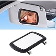 Hirificing Car Visor Mirror Sun Visor Vanity Mirror, Clip-on Mirror for Car Visor Makeup Sun-Shading HD Mirror, Universal Vehicle Cosmetic Rear View Vanity Mirror with Clips for Women Girls
