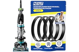 ZITFRI 4-Pack Replacement Belts for Bissell PowerForce Helix (Turbo) Vacuum, Replace Parts 2031093, 1604129 Fit Models 2191, 2191U, 2190, 1240,1700,1701,2691,2692,1797,12B1,68C7,3920 Series